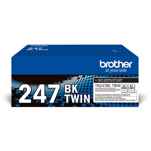 EAN 4977766812726 - Brother TN-247BKTWIN cartucho de tóner 2 pieza(s) Original Negro imagen 1