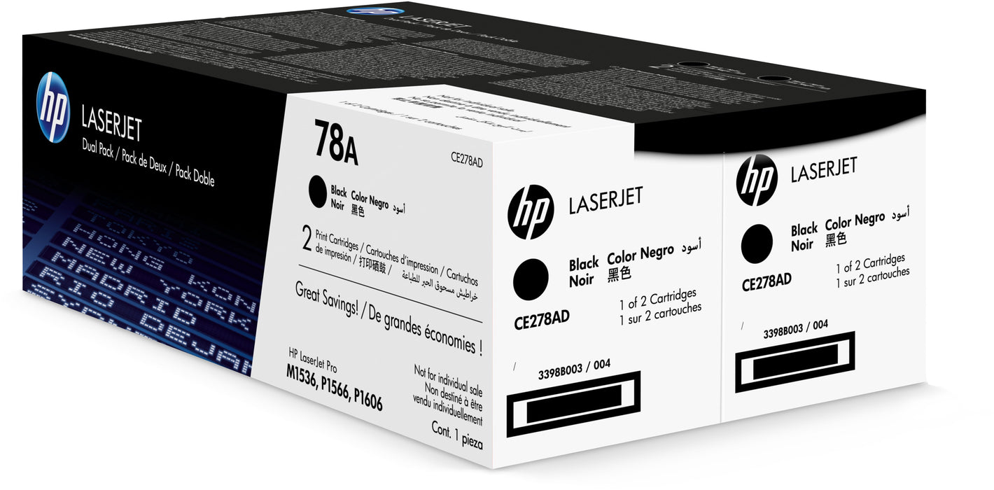 EAN 0886111730506 - HP 78A 2-pack Black Original LaserJet Toner Cartridges cartucho de tóner 2 pieza(s) imagen 11