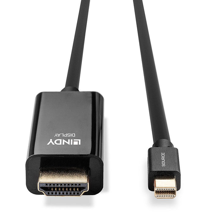 EAN 4002888369282 - Lindy 36928 adaptador de cable de vídeo 3 m Mini DisplayPort HDMI tipo A (Estándar) Negro imagen 4