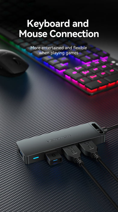 EAN 6922794746633 - Vention CHLBD hub de interfaz USB 3.2 Gen 1 (3.1 Gen 1) Type-A 5000 Mbit/s Negro imagen 23