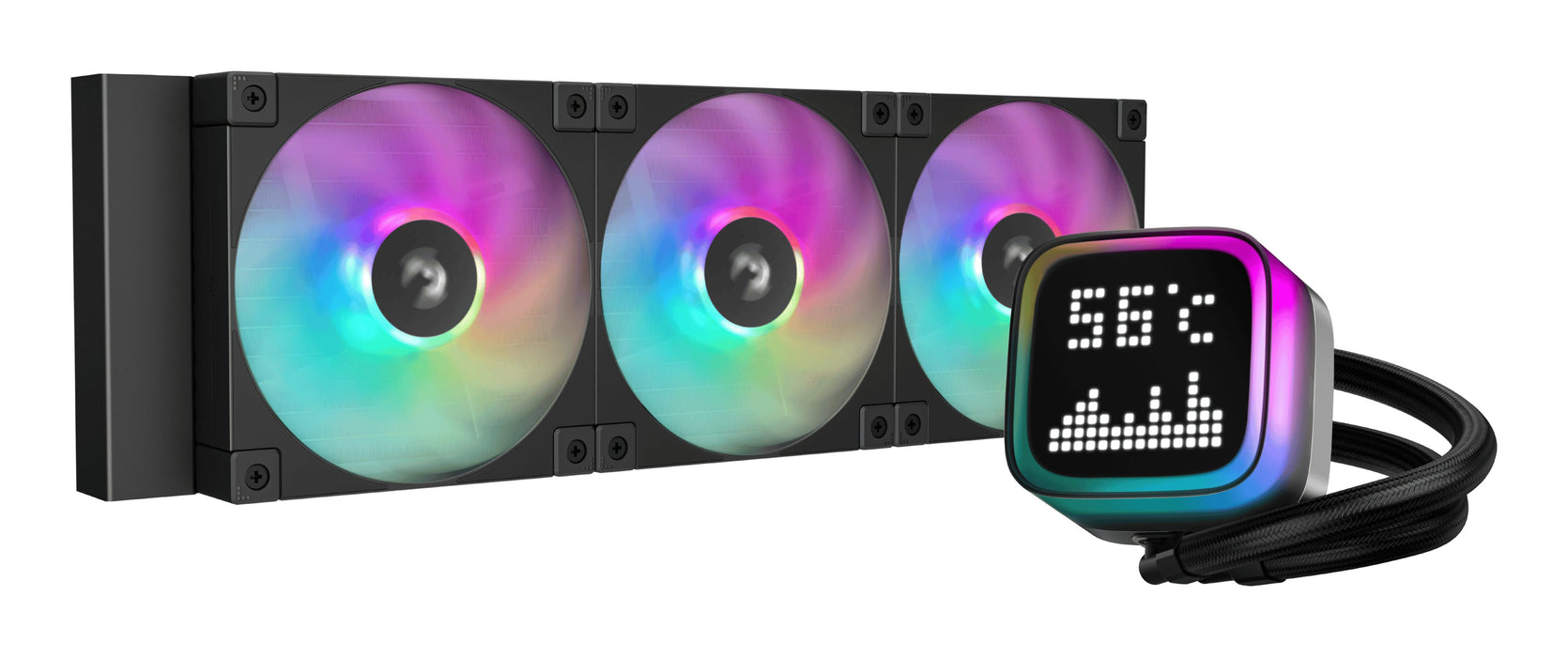 EAN 6933412728962 - DeepCool LP360 Carcasa del ordenador, Procesador Sistema de refrigeración líquida todo en uno 12 cm Negro imagen 1