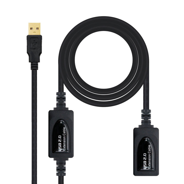 EAN 8433281002005 - Nanocable 10.01.0212 cable USB USB 2.0 USB A Negro imagen 1