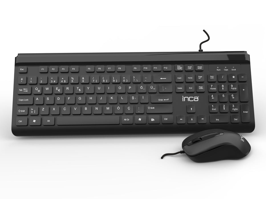 EAN 8681949011498 - Inca IMK-377 teclado Ratón incluido Oficina USB Turco Negro imagen 6