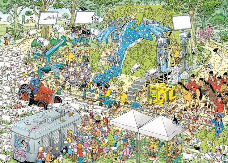 EAN 8710126190746 - Jan van Haasteren The TV Studios 1000 pcs Puzzle rompecabezas 1000 pieza(s) Cómics imagen 2