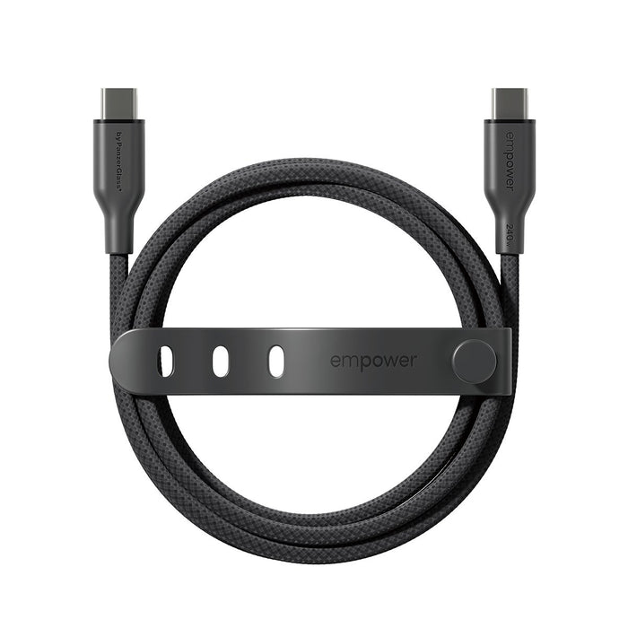 EAN 5715685027673 - PanzerGlass empower by ® Racing 240W USB-C to USB-C Cable | USB 2.0 | 2M | Space Black cable USB Negro imagen 4