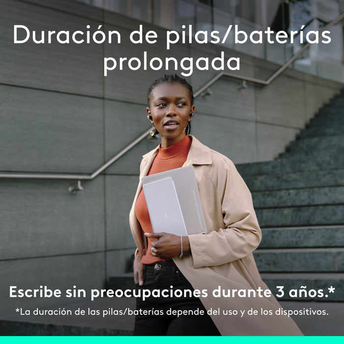 EAN 5099206126152 - Logitech 920-013011 teclado Universal Bluetooth Gris, Blanco imagen 8