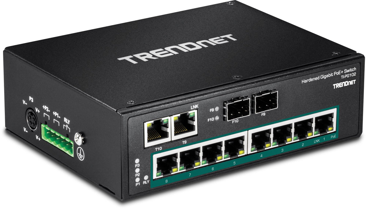 EAN 0710931160932 - Trendnet TI-PG102 switch No administrado Gigabit Ethernet (10/100/1000) Energía sobre Ethernet (PoE) Negr imagen 3