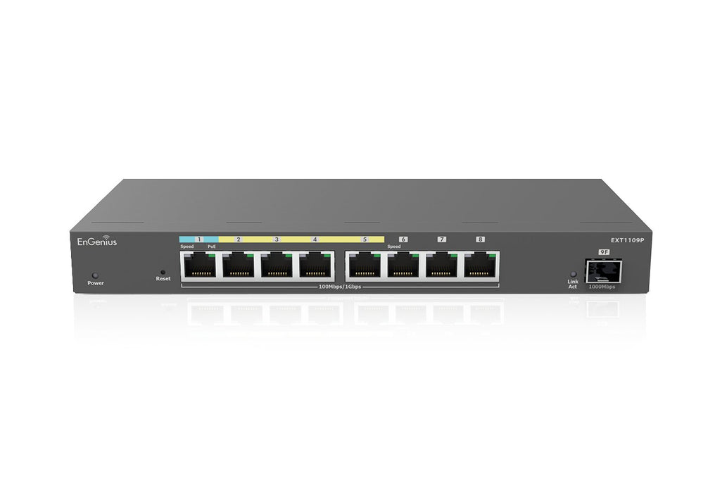 EAN 4711488350100 - EnGenius EXT1109P switch L2 Gigabit Ethernet (10/100/1000) Energía sobre Ethernet (PoE) Gris imagen 1