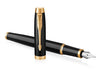 EAN 3501179316451 - Parker IM pluma estilográfica Sistema de carga por cartucho Negro, Oro 1 pieza(s) imagen 1