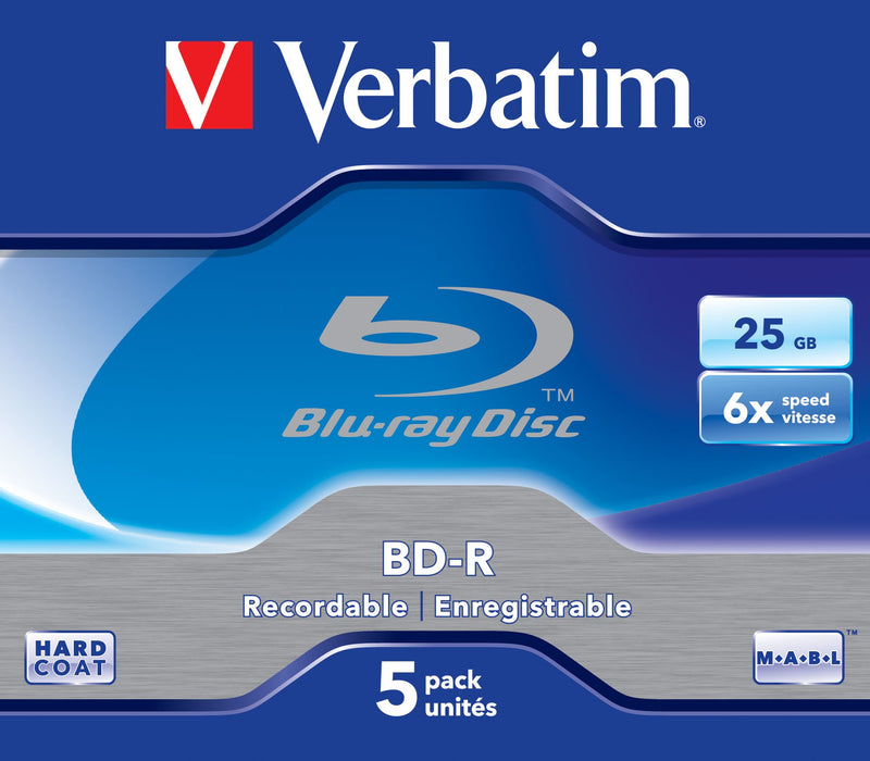 EAN 0023942437154 - Verbatim 43715 disco blu-ray lectura/escritura (BD) BD-R 25 GB 5 pieza(s) imagen 1