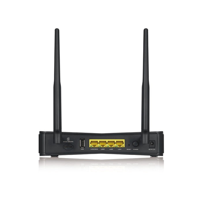EAN 4718937624850 - Zyxel LTE3301-PLUS router inalámbrico Gigabit Ethernet Doble banda (2,4 GHz / 5 GHz) 4G Negro imagen 4