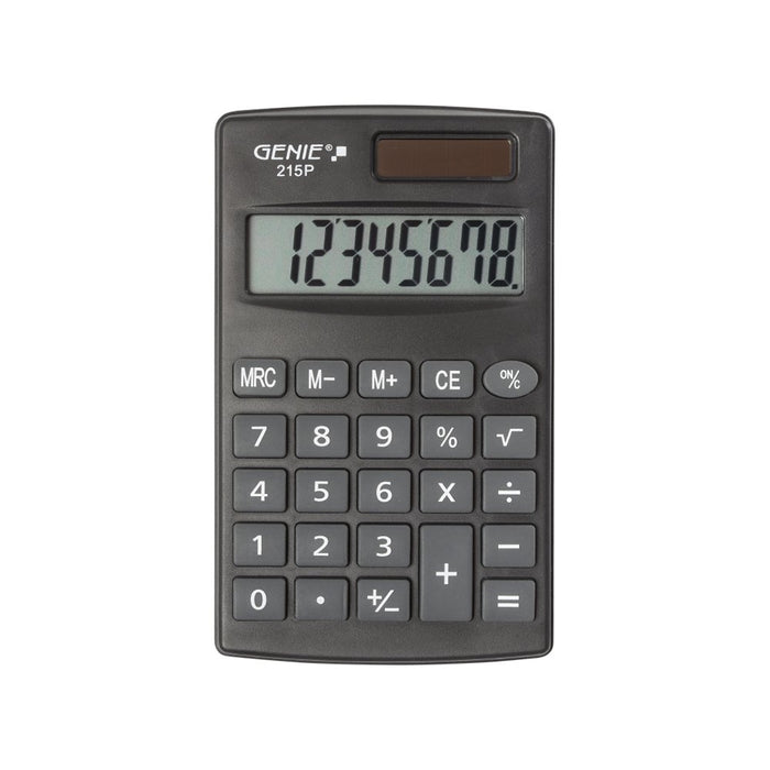 EAN 4015468126304 - Genie 215 P calculadora Bolsillo Calculadora básica Negro imagen 1