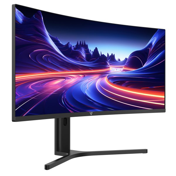 EAN 0662919122404 - V7 L340WQ-HAS-E pantalla para PC 86,4 cm (34") 3440 x 1440 Pixeles UltraWide Quad HD LED Negro imagen 2