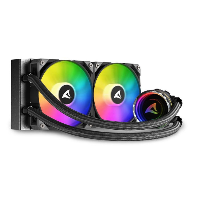 EAN 4044951038008 - Sharkoon S80 RGB Carcasa del ordenador, Procesador Sistema de refrigeración líquida todo en uno 12 cm Neg imagen 6
