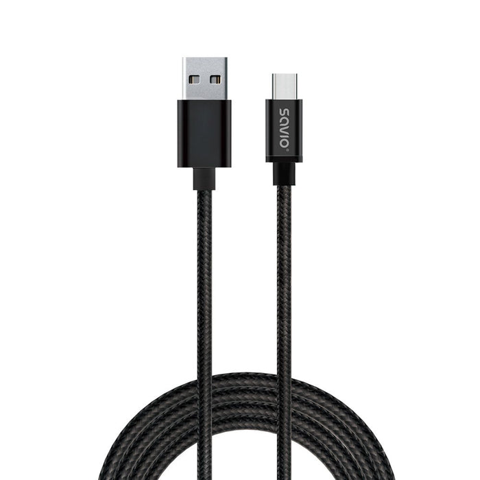 EAN 5901986044628 - Savio CL-129 cable USB USB 2.0 2 m USB A USB C Negro imagen 1
