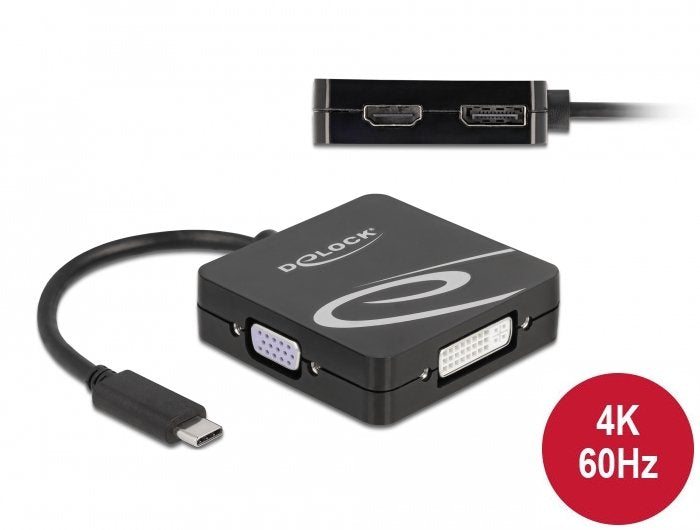 EAN 4043619631292 - DeLOCK 63129 Adaptador gráfico USB 3840 x 2160 Pixeles Negro imagen 2