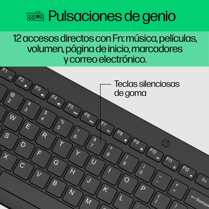 EAN 5715063096529 - HP 330 Wireless Mouse and Keyboard Combination teclado Ratón incluido Universal RF inalámbrico QWERTY Ing imagen 9