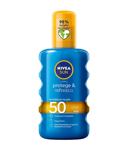 EAN 4005900725332 - NIVEA 4005900725332 protector solar y crema para después del sol Protector solar en aerosol Cuerpo 50 Adu imagen 1