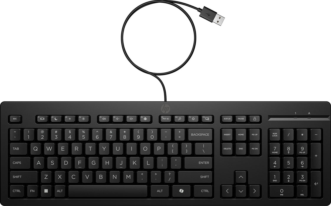 EAN 0198701843597 - HP 125 Wired Keyboard teclado Oficina USB Negro imagen 4