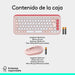 EAN 5099206127869 - Logitech 920-013120 teclado Ratón incluido Universal QWERTY Español Rosa, Blanco imagen 10