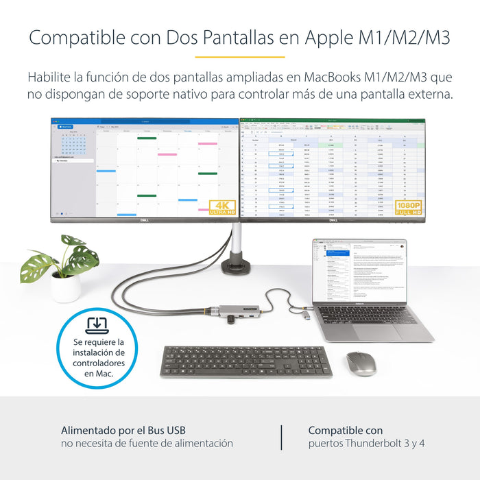 EAN 0065030901260 - StarTech.com 167B-USBC-MULTIPORT base para portátil y replicador de puertos Alámbrico USB 3.2 Gen 1 (3.1  imagen 9