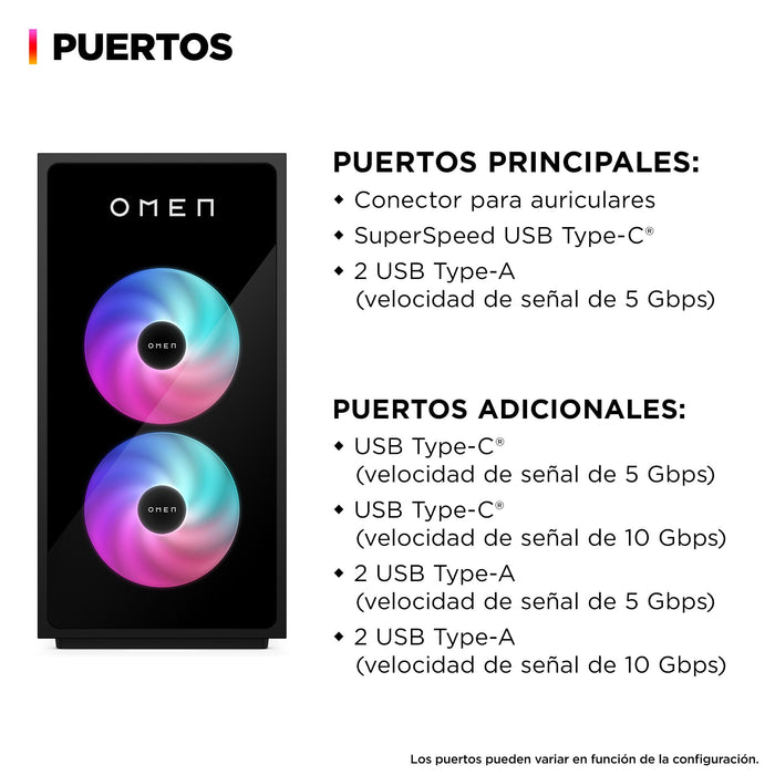 EAN 199251297069 - HP OMEN 35L Gaming Desktop GT16-0051ns PC Intel® Core™ i5 i5-14400F 16 GB DDR5-SDRAM 1 TB SSD NVIDIA GeFor imagen 3