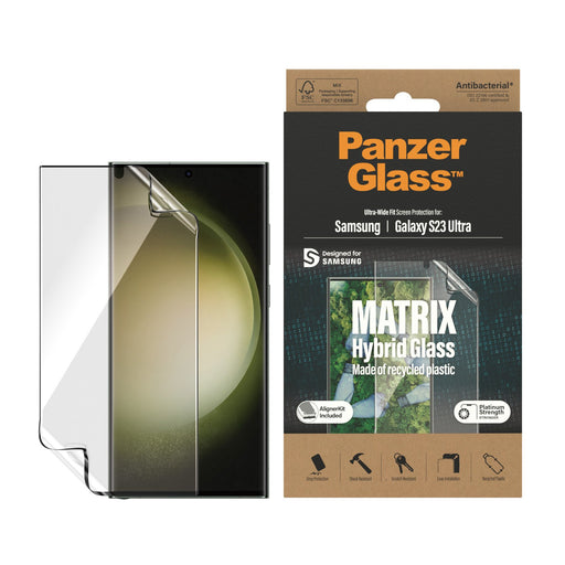 EAN 5711724073205 - PanzerGlass ® ECO MATRIX Screen Protector Samsung Galaxy S23 Ultra | Ultra-Wide Fit w. AlignerKit Protect imagen 2