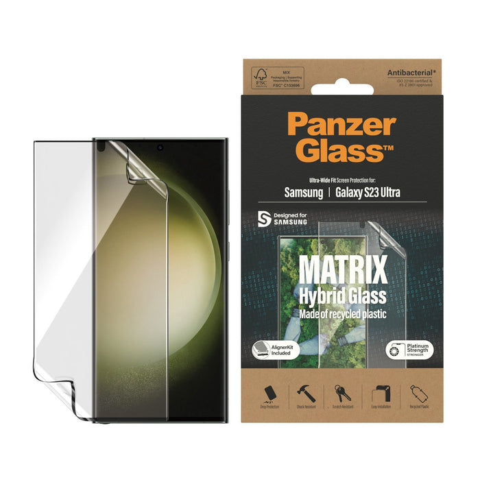 EAN 5711724073205 - PanzerGlass ® ECO MATRIX Screen Protector Samsung Galaxy S23 Ultra | Ultra-Wide Fit w. AlignerKit Protect imagen 2