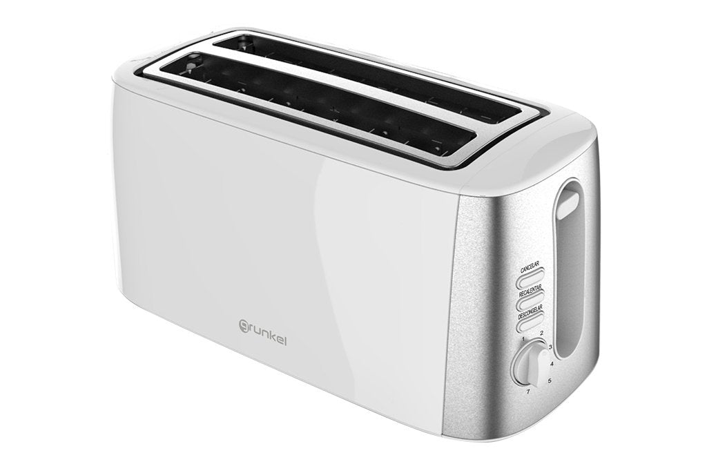 EAN 8426156016252 - Grunkel TS-DOBLEMAXI tostadora 7 4 rebanada(s) 1400 W Plata, Blanco imagen 1