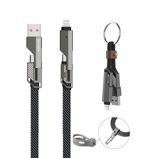 EAN 4252011911363 - 4smarts 541456 cable USB 1,5 m USB A/USB C USB C/Lightning Grafito imagen 1