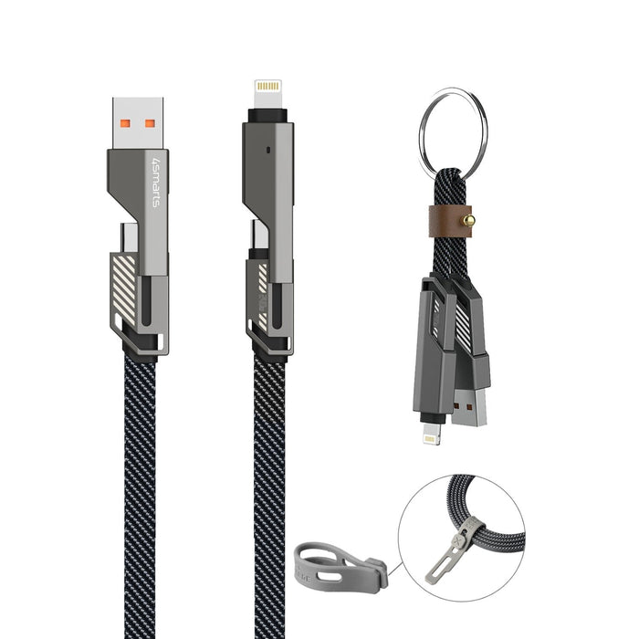 EAN 4252011911363 - 4smarts 541456 cable USB 1,5 m USB A/USB C USB C/Lightning Grafito imagen 1