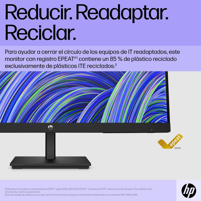 EAN 5715063139813 - HP V24i G5 FHD Monitor pantalla para PC 60,5 cm (23.8") 1920 x 1080 Pixeles Full HD LCD Negro imagen 6