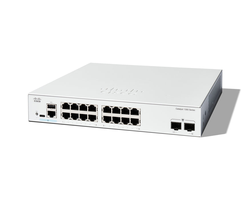 EAN 0889728521642 - Cisco C1300-16T-2G switch Gestionado L2/L3 Gigabit Ethernet (10/100/1000) Blanco imagen 1