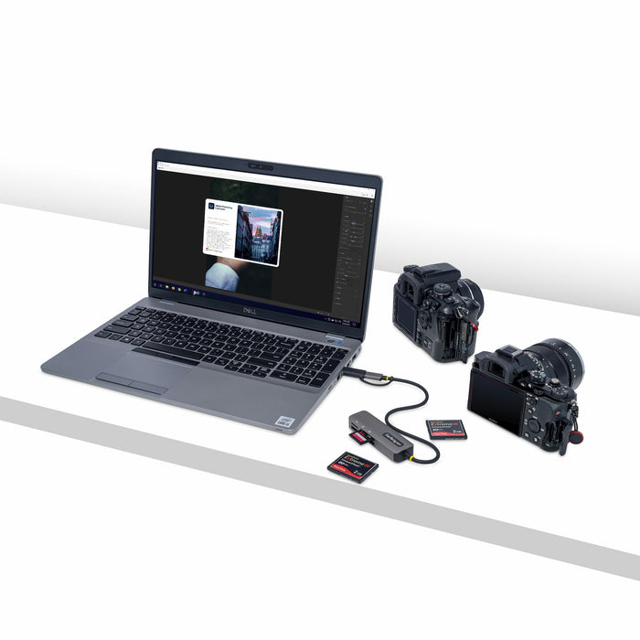 EAN 0065030899178 - StarTech.com FCREADMICRO3V2 lector de tarjeta USB 3.2 Gen 1 (3.1 Gen 1) Type-C Gris imagen 5