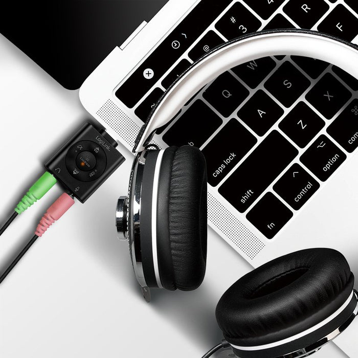 EAN 4052792059847 - LogiLink UA0365 convertidor de audio Negro imagen 4