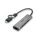 EAN 4002888433792 - Lindy 43379 hub de interfaz USB 3.2 Gen 1 (3.1 Gen 1) Type-A + Type-C 5000 Mbit/s Gris imagen 5