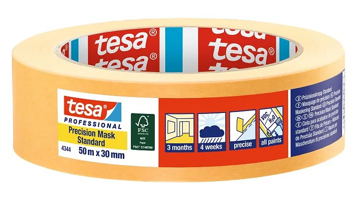 EAN 4042448352644 - TESA Professional 4344 50 m Cinta de pintor multiusos Apto para uso en interior Adecuado para uso en exte imagen 1