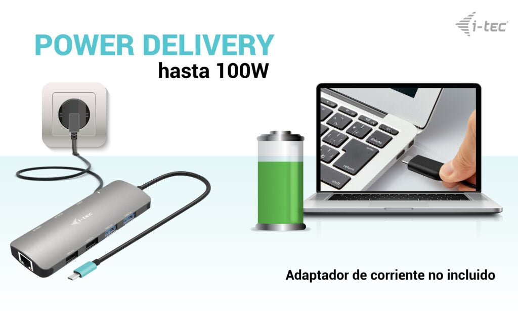 EAN 8595611706288 - i-tec C31NANOHDM2DOCPD base para portátil y replicador de puertos Alámbrico USB 3.2 Gen 1 (3.1 Gen 1) Typ imagen 5