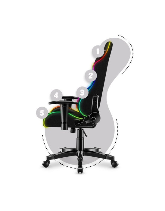 EAN 5903796010732 - Huzaro Ranger 6.0 RGB Silla para videojuegos universal Asiento (de seguridad) de butaca Negro imagen 7