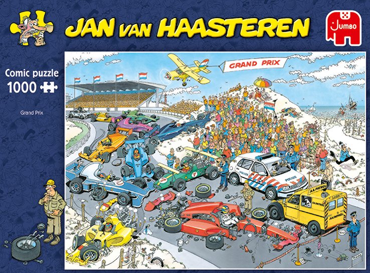 EAN 8710126190937 - Jan van Haasteren Formula 1, The Start 1000 pcs Puzzle rompecabezas 1000 pieza(s) Cómics imagen 6