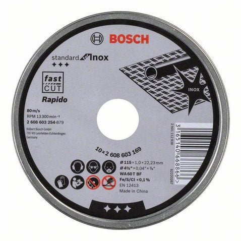 EAN 3165140668866 - Bosch 2 608 603 254 accesorio para amoladora angular Corte del disco imagen 1