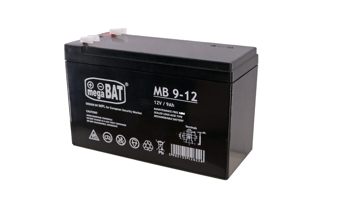 EAN 5902135126226 - MegaBat MB 9-12 batería para sistema ups Sealed Lead Acid (VRLA) 12 V 9 Ah imagen 1