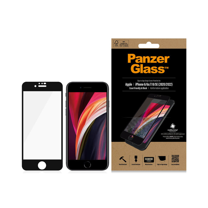 EAN 5711724026799 - PanzerGlass ® Screen Protector iPhone 8 | 7 | 6s | 6 | SE (2020/2022) | Edge-to-Edge Protector de pantall imagen 3