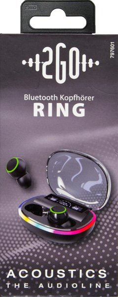 EAN 4010425976015 - 2GO Ring Auriculares True Wireless Stereo (TWS) Dentro de oído Llamadas/Música Bluetooth Negro imagen 4