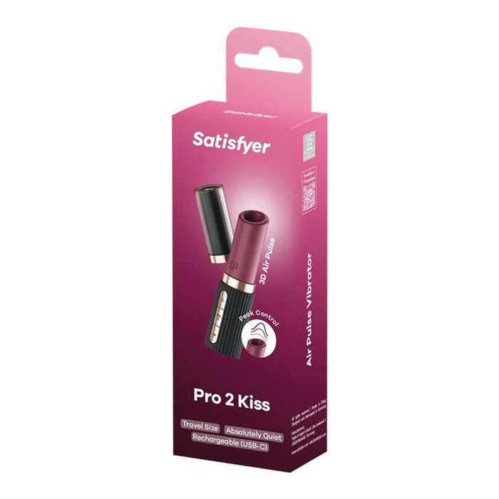 Satisfyer - Pro 2 Kiss Estimulador Clítoris Por Ondas Granate / Negro