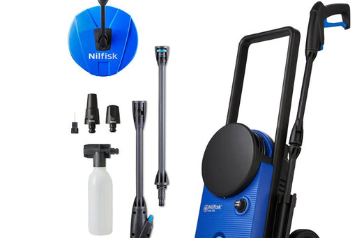 EAN 5715492223688 - Nilfisk 128471259 Limpiadora de alta presión o Hidrolimpiadora Eléctrico 462 l/h 1500 W Negro, Azul imagen 1