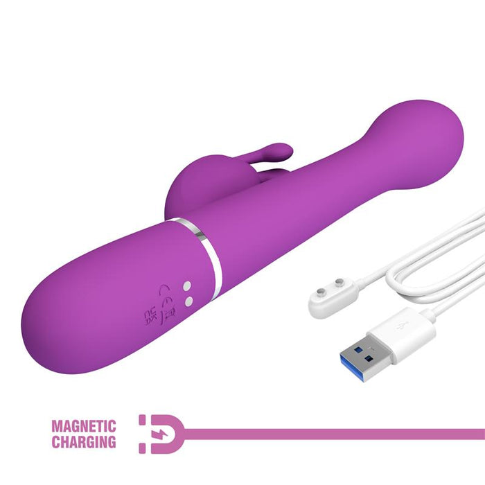 Pretty Love - Dejon Vibrador Rabbit Multifunción 3 En 1 Morado