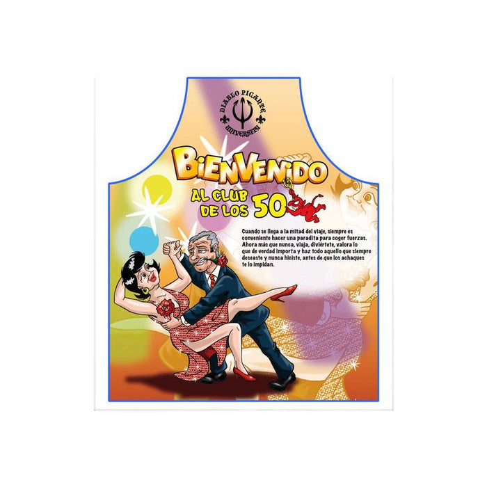 Diablo Picante - Delantal 50 Años Texto Español