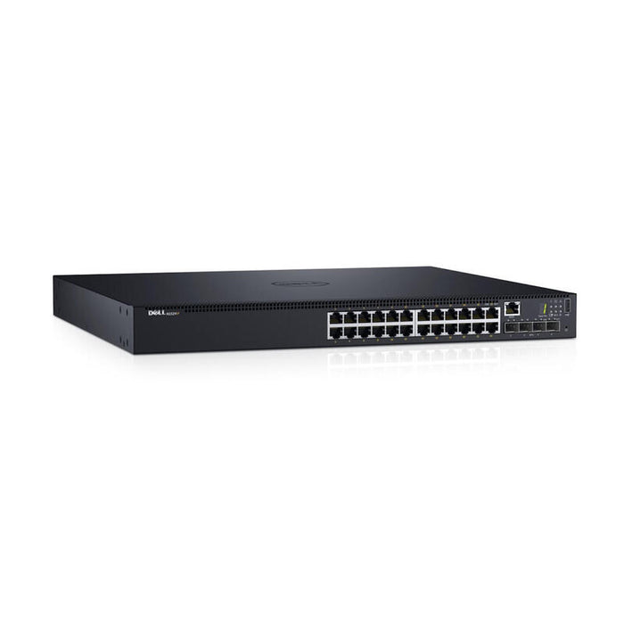 Dell Networking N1524p,Poe+,24x 1gbe + 4x 10gbe Sfp+ Fixed Ports,Stacking,Io To Psu Airflow,Ac/N1524,N1524p Lifetime Limited Hardware Warranty.
