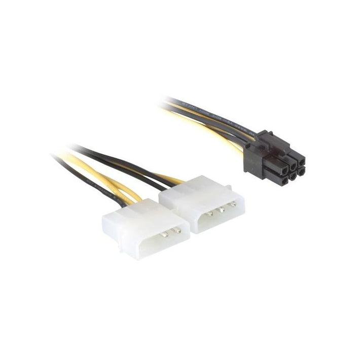 Delock Cable De Alimentación Para Tarjeta Pci Express  0,15 M